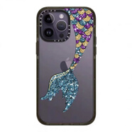 正屋CASETi黑蛇王新款蘋(píng)果16pro適用iPhone14ProMax朱正廷同款15網(wǎng)紅手機(jī)殼12promax藝術(shù)13可愛(ài)藝術(shù)防 CASETiFY 美人魚(yú)尾巴 原版黑框 iPhone 16 Pro 