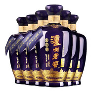瀘州老窖頭曲 藍花瓷 純糧食白酒自飲口糧酒 濃香型高度白酒 婚宴用酒 52度 500mL 6瓶 整箱