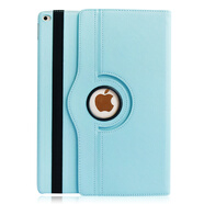 品怡  適用蘋果2018新ipad pro 平板保護(hù)套旋轉(zhuǎn)外殼 天藍(lán)色 2015-2017年ipad pro 12.9英寸