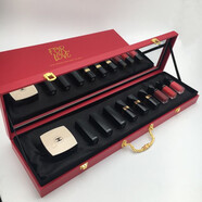 香奈兒（Chanel）口紅唇釉粉底眼影套裝禮盒限量色號(hào)情人節(jié)生日禮物女朋友七夕禮物 9只裝+氣墊長(zhǎng)禮盒