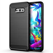 適用LGG8XThinQ手機殼LG G8S ThinQ保護套TPU拉絲防摔軟殼 黑色【即將售空】 LG G8S ThinQ
