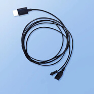 未來客（vlk）助聽器配件風(fēng)鈴風(fēng)笛盒式連接線耳機頭 USB導(dǎo)線單雙耳機線 雙耳機線【A90專用】【新款TYP-C接口】