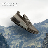 愛(ài)步（ECCO）BIOM 2.1戶外運(yùn)動(dòng)鞋 抓地耐磨跑鞋登山休閑鞋男鞋 健步越野822854 軍綠色/鼠尾草綠82285460964 39