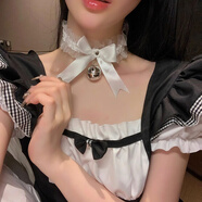 芯奢芯奢芯奢白色黑色女鈴鐺亞文化蝴蝶結(jié)性感腿鏈配飾絲襪腿環(huán)襪y2k 白色