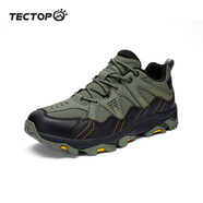 探拓（TECTOP）休閑鞋 戶(hù)外旅行登山耐磨透氣徒步鞋 2339221TB 男灰豆綠/黑色41