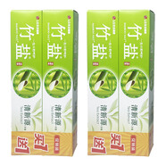 竹鹽LG竹鹽全優(yōu)護(hù)牙膏220g老虎草潔白減黑牙結(jié)石防蟲牙清新胖東來同款 清新源牙膏150g*4支