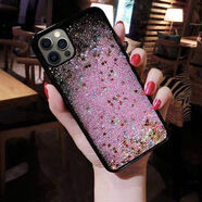 VYOPBC蘋(píng)果678Plus網(wǎng)紅流沙iPhone12手機殼水鉆SE月亮XR掛繩11promax套s 單殼 粉色流沙 蘋(píng)果6/6s   (4.7寸)