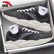 安踏男鞋冬季ACE運(yùn)動(dòng)鞋2025新款皮面防水跑步鞋厚底休閑老爹鞋子男 城堡灰/黑/冷灰-8 皮面防水 39