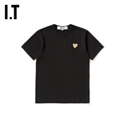 PLAY COMME DES GARCONS CDG IT 川久保玲2024秋男裝短袖T恤休閑 BKX/黑色(A款） M