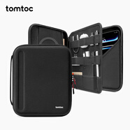 tomtoc iPad Pro收納包11/12.9英寸平板電腦2024配件iPad包配件收納鍵盤鍵盤Air6 13英寸B06 經(jīng)典黑|12.9~13英寸 大容量收納 抗摔防潑水