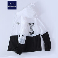 佐徑 皮膚衣男外套夏季超薄印花透氣速干皮膚衣情侶款薄夾克釣魚(yú) 黑色 M