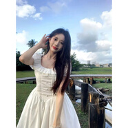 韓芯漫新中式小個(gè)子連衣裙夏季新款純欲溫柔風(fēng)公主裙仙女小短裙子夏天 白色小香風(fēng)氣質(zhì)女神范顯瘦蓬蓬裙 均碼(可備注碼數)