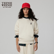 Teenie Weenie小熊春簡(jiǎn)約時(shí)尚美式運(yùn)動(dòng)衛(wèi)衣學(xué)院風(fēng)白色T恤上衣女裝 乳白色 M (165)