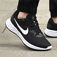 耐克（NIKE）官方艦店男鞋冬季運動(dòng)鞋WEARALLDAY網(wǎng)面透氣輕便緩震跑步鞋休閑鞋 DC3728-003/革命6代/經(jīng)典黑白 39