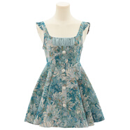 森女部落原創(chuàng  )蕾絲花邊拼接娃娃領(lǐng)泡泡袖白襯衫夏法式甜美上衣疊穿 連衣裙（單件） 單件 M