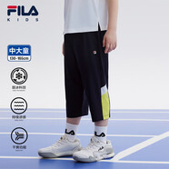 FILA【旋冰科技】斐樂童裝兒童褲子2024夏季新款中大童男童七分褲 RD寶藍-NV 170