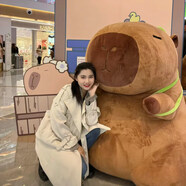 巨型卡皮巴拉玩偶公仔超大號流鼻涕毛絨玩具水豚娃娃女生生日禮 卡皮巴拉【含烏龜包】 1.5米【定制款不退換】