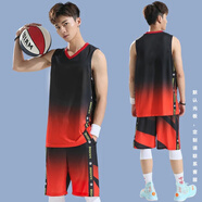 無敵彪籃球服套裝男定制球衣大學(xué)生比賽訓(xùn)練隊(duì)服速干透氣國潮球服 SOB-206黑色-[默認(rèn)光板] XS碼（135-145cm 60-70斤）