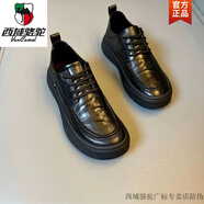 西域駱駝男鞋2024秋季新款純皮商務(wù)休閑一腳蹬舒適圓頭時(shí)尚百搭軟底皮鞋男 17799低幫 單鞋-駱駝官方品牌官 41