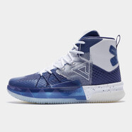 匹克（PEAK）籃球鞋態(tài)極猛獸8v2大體重中鋒實(shí)戰2024秋冬季男高幫耐磨防滑戰靴 藍灰 41