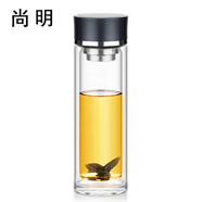 尚明品牌個(gè)人雙層玻璃隨手杯 雙層隨手杯320ml