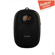 樂廷（Rolton）手機插卡迷你無線藍牙音響 音箱便攜式戶外小鋼炮重低音 大音量語 黑色