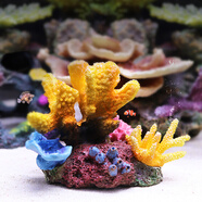 HIDOM魚缸造景仿真珊瑚水族箱造景魚缸裝飾品擺件假山貝殼造景石頭用品 珊瑚群KB02