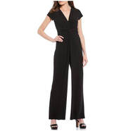 Vince Camuto女休閑連體褲闊腿純色寬松夏季20040585 BJ Black L