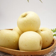 熊小二山東煙臺奶油富士蘋(píng)果新鮮水果10斤白玉黃金蘋(píng)果奶油冰糖心時(shí)令 黃色 4.5斤中果10-12枚（脆甜多汁）