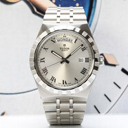 【二手99新】帝舵 皇家系列 瑞士自動機械表 38mm41mm 精鋼男表 日歷 商務(wù)休閑百搭男士腕表 M28600-0001 銀盤羅馬41表徑鋼帶