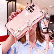 優(yōu)蕾絲 華為榮耀30手機殼honor30S保護30pro十硅膠套5G腕帶斜挎掛繩CDY一AN90全包 榮耀30S【櫻花粉】全屏鋼膜+斜挎掛繩