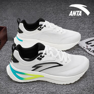 安踏旅途丨全新中底科技PG7緩震跑步鞋男鞋2025旗艦透氣運(yùn)動(dòng)鞋 -1紙莎白/黑 40