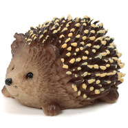 MECHILE仿真動(dòng)物模型兒童玩具擺件動(dòng)物園認知小北極熊犀牛河馬老虎狼羊駝 小刺猬