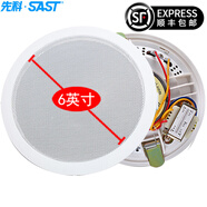 先科（SAST）吸頂音響喇叭套裝 藍(lán)牙音箱功放機(jī)吊頂天花背景音樂(lè)家庭會(huì)議門店嵌入式公共廣播會(huì)議有線播放器 6英寸喇叭（需要功放機(jī)）