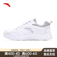 安踏男鞋運(yùn)動(dòng)跑步鞋夏季網(wǎng)面透氣防滑輕便緩震專業(yè)健身中考體測(cè)跑鞋男 【皮面防潑水】白/灰5515-4 41