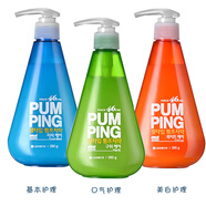 倍瑞傲進口LG派繽pumping成人牙膏 液體按壓式亮白清新口氣家庭裝 3瓶裝 香橙橘+薄荷藍+香草綠