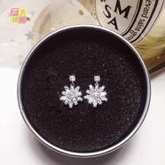 西月錦繡雪花耳環(huán)925銀針新款網(wǎng)紅高級感潮耳釘女2023年韓國氣質(zhì)耳飾