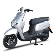 酷奇S5 125CC-100CC國四電噴踏板車摩托車省油外賣復(fù)古可上牌 銀白色 125CC國三化油器版本(不能上牌)