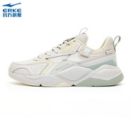 鴻星爾克（ERKE）白露運動(dòng)男鞋2024秋冬季新款男鞋潮流舒適氣墊跑步鞋百搭男慢跑鞋 一度灰/軍營(yíng)綠（3248） 41