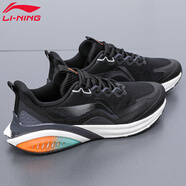 李寧（LI-NING）男鞋運(yùn)動鞋子春季男士跑步鞋云五代2025新款透氣休閑鞋訓(xùn)練旅游鞋 黑色【漫云】 42