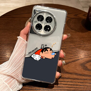 依云諾一加ACE3pro手機殼新款1加ACE3透明精孔鏡頭全包一加12保護套創(chuàng  )意卡個(gè)性超薄散熱情侶軟防摔軟殼 透明殼【黑底睡覺(jué)小新】關(guān)注店鋪贈膜+掛繩 一加Ace2