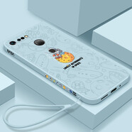 品托 華為榮耀v30手機殼v20液態(tài)硅膠v30pro保護套全包防摔軟殼男女款直邊新款涂鴉宇航員個(gè)性