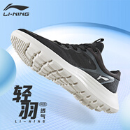 李寧（LI-NING）跑步鞋女鞋網(wǎng)面透氣輕便軟底跑鞋跳繩健身鞋子運(yùn)動(dòng)鞋 黑色-2 37