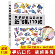 孩子都喜欢的经典纸飞机110款折纸教程大全书小学生立体手工制作DIY儿童益智游戏一百种折飞机逻辑