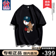 CesamSport品牌聯(lián)名T恤男夏季新款體恤短袖潮牌哆啦A夢(mèng)聯(lián)名寬松休閑運(yùn)動(dòng)上衣 黑色(DTY)短袖 L(偏大，建議130-155斤)