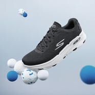 SKECHERS斯凱奇跑步鞋男子夏季網(wǎng)眼透氣跑鞋GoRun7軟底回彈休閑運(yùn)動(dòng)鞋 220644/BKW 黑色/白色 41