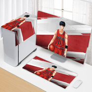 電腦罩防塵罩臺式電腦蒙布液晶顯示器鍵盤(pán)主機保護套屏幕蓋布防塵 N715灌籃高手(三件套) 23英寸