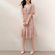曼蓄（MANXU）連衣裙2025夏季新款女裝氣質(zhì)女神范碎花裙子夏天女生減齡洋氣高檔 收腰碎花色 2XL