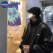 憶克薩羊羔毛棉衣情侶棉衣男冬季痞帥羽絨棉服ins港風(fēng)兩面穿PU皮厚外套 T74黑色(雙面穿) XL 關(guān)注店鋪 優(yōu)先發(fā)貨