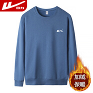 回力衛衣男圓領(lǐng)長(cháng)袖t恤男印花加絨保暖打底衫男春秋冬上衣外套男裝